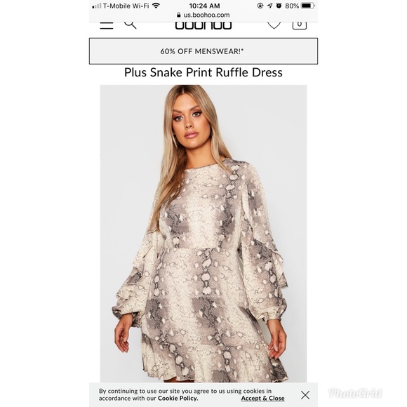 Boohoo Plus Dresses & Skirts - FRIDAY SALE 💕Boohoo Animal Print Dress